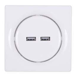 Inteligentne gniazdko USB FIBARO Walli N Outlet, białe (FGWU-021)
