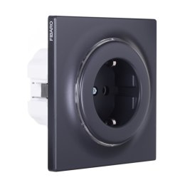 Inteligentne gniazdko FIBARO Walli Outlet Type F, antracyt (FGWSONF-011-8)
