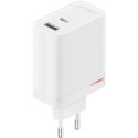 Ładowarka sieciowa OnePlus SuperVOOC GaN Dual Charger 120W USB-A/USB-C + kabel USB-C 1m Biała