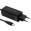 QOLTEC ŁADOWARKA SIECIOWA 65W GAN | 5-20V | 3-3.25A | USB 3.1