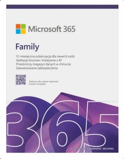 Microsoft 365 Family Polish EuroZone Subscr