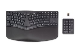 Klawiatura HP 960 Ergonomic Wireless Keyboard bezprzewodowa czarna 37E755AA