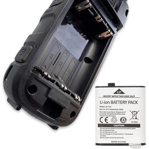 Krótkofalówka Baofeng BF-T25E czarna, 2 sztuki