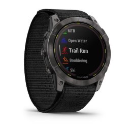 Zegarek sportowy Garmin Enduro 2 Solar 35mm Black Carbon Gray DLC Ti Ultrafit Band Szary