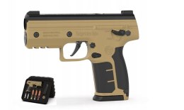 Pistolet na kule gumowe i pieprzowe BYRNA SD TAN k.68 CO2 8g zestaw (SK68300-TAN)