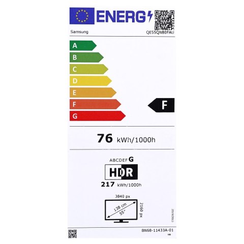 Telewizor Samsung QE55QN80FAUXXH Neo QLED 55'' 4K Ultra HD 144Hz Tizen Dolby Atmos Srebrny (MODEL 2025)