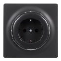 Inteligentne gniazdko elektryczne FIBARO Outlet Walli Type F, antracyt (FGWOF-011-8)
