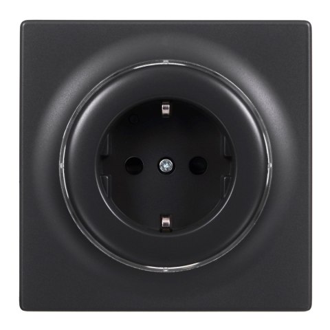 Inteligentne gniazdko elektryczne FIBARO Outlet Walli Type F, antracyt (FGWOF-011-8)