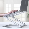 Podstawka uniwersalna rozkładana na laptop do 17'' - srebrna