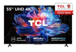 Telewizor TCL 55V6C DLED 55'' 4K Ultra HD Google TV Dolby Atmos DVB-T2 Metaliczny