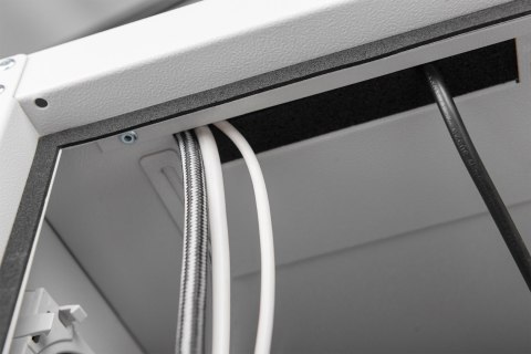 Obudowa komputera Digitus z wbudowanym wentylatorem filtrującym i nóżkami poziomującymi | DN-CC 9002 | Jasnoszary