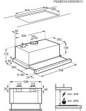 Okap teleskopowy ELECTROLUX LFP326FB 60 cm | 300 m3/h | LED | czarny