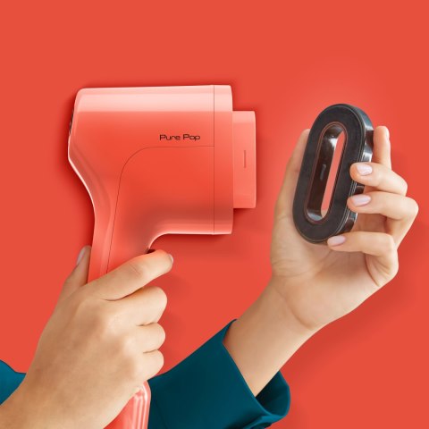 Ręczna parownica do ubrań Tefal DT2022 Pure POP, koralowa czerwień
