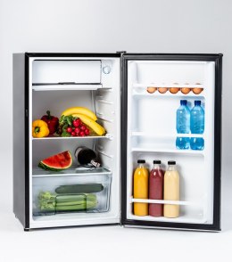 Lodówka podblatowa Ravanson LKK-90ES 90l | oświetlenie LED | 470 x 440 x 830 mm | srebrny