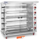 Rożen gazowy opiekacz do 25 kurczaków 5 szpikulców propan-butan 25 kW