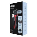 Braun | Golarka | 61-R1200s | Czas pracy (maks.) 50 min | Na mokro i sucho | Czerwony/czarny