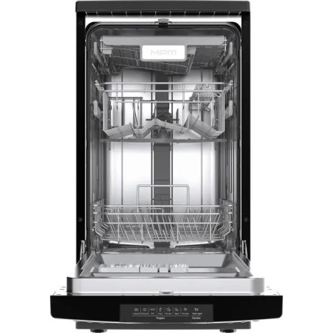 Zmywarka wolnostojąca 45 cm MPM MPM-45-ZMF-02 | automatyczne otwieranie drzwi | AquaStop | czarny