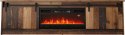 Szafka RTV GRANERO+kominek 200x56,7x35 old wood