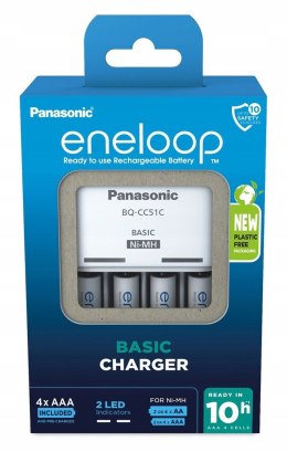 ŁADOWARKA PANASONIC BASIC + 4x AAA ENELOOP 800 mAh