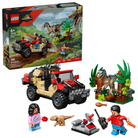 LEGO Jurassic World 76972 Ucieczka terenówką przed raptorem