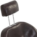 Fotel fryzjerski barberski z zagłówkiem i podnóżkiem Physa ILFORD - brązowy