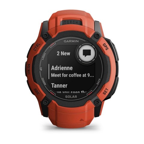 Zegarek Garmin Instinct 2X Solar, 50mm MIP Red