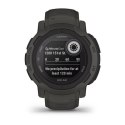 Zegarek sportowy Garmin Instinct 2 Solar Graphite 45mm Grafitowy