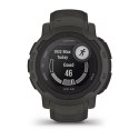 Zegarek sportowy Garmin Instinct 2 Solar Graphite 45mm Grafitowy