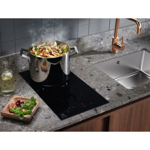 Płyta ceramiczna Electrolux LHR3233CK 30 cm | 2 pola | wskaźnik ciepła resztkowego | timer | czarny