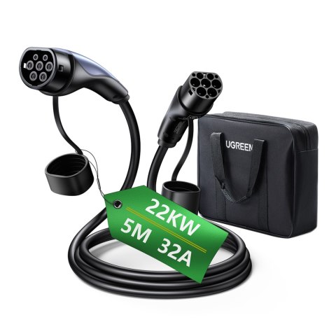 Kabel przewód CCS2 do ładowania samochodu elektrycznego 480V 32A 22kW 5m - czarny