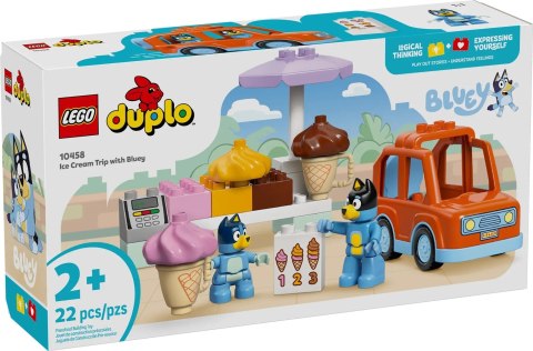 LEGO DUPLO Bluey 10458 Wyprawa po lody z Blue