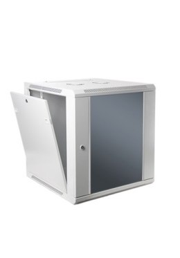 SOMI Networks | 22U, 19″ Sieciowa Szafa Ścienna | 22U-60/45FPC | Szara | Z Przednimi Szklanymi Drzwiami; Niezmontowana | Głęboko