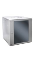 SOMI Networks | 22U, 19″ Sieciowa szafa ścienna | 22U-60/60FPC | Szara | Z przednimi szklanymi drzwiami; Niezmontowana | Głęboko