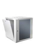 SOMI Networks | 22U, 19″ Sieciowa szafa ścienna | 22U-60/60FPC | Szara | Z przednimi szklanymi drzwiami; Niezmontowana | Głęboko