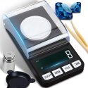 Waga jubilerska elektroniczna przenośna na baterie 0.001-20g / 0.001g