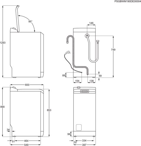 Pralka Slim ELECTROLUX EW2TN5261FP TimeCare 600 6 kg 1200 obr/min | SensiCare | SpeedAction | 15 min program
