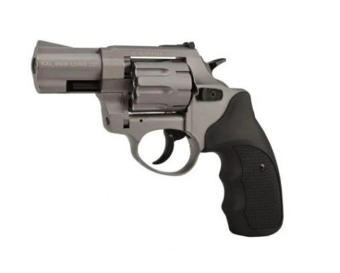 Rewolwer hukowy alarmowo sygnałowy ZORAKI R1-K6L BAS lufa 2,5" kal. .22 Long Blank tytanowy (R1256GTP-BAS)