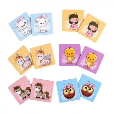 Memory dla dzieci, gra pamięciowa, 36 el.,