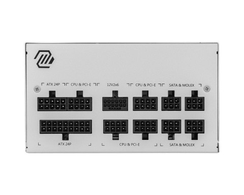 Zasilacz MSI MAG A850GL PCIE5 WHITE 850W 80+ Gold ATX 3.1