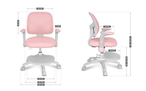 Fotel obrotowy Junior 5.0 Pink