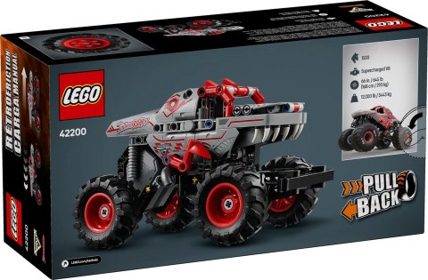 LEGO TECHNIC 42200 Monster Jam™ ThunderROARus™ z napędem typu pull-back