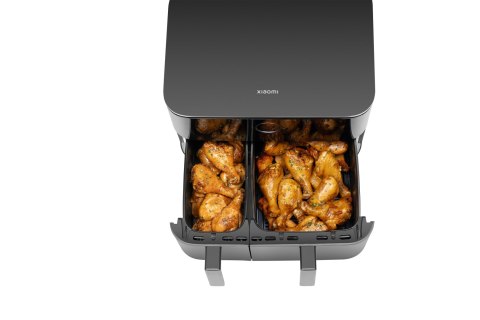Dwustrefowa frytkownica powietrzna Xiaomi EU | Moc 2700 W | Pojemność 10 l | Czarny