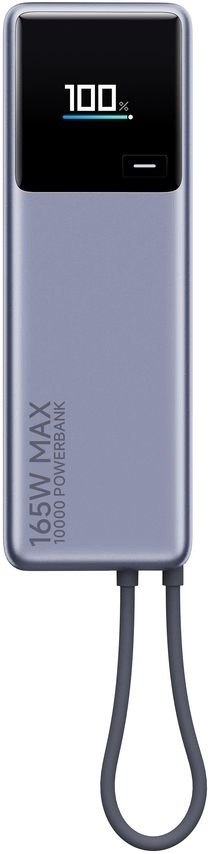Power Bank Xiaomi 165W (zintegrowany kabel) | 10000 mAh | USB-C | Szary