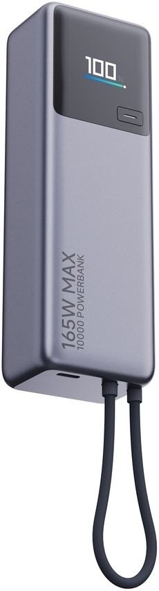 Power Bank Xiaomi 165W (zintegrowany kabel) | 10000 mAh | USB-C | Szary