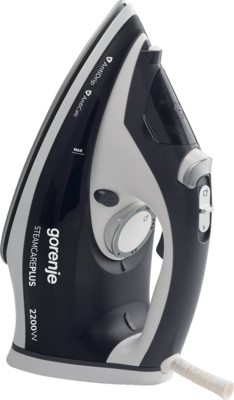 Gorenje | SIH2200DGT | Żelazko parowe | 2200 W | Pojemność zbiornika na wodę 280 ml | Ciągły strumień pary 30 g/min | Wydajność 