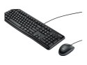 Logitech Desktop MK120 Przewodowa klawiatura USB Mysz w zestawie USA Czarny