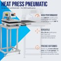 Prasa termotransferowa pneumatyczna podwójna 40 x 50 cm
