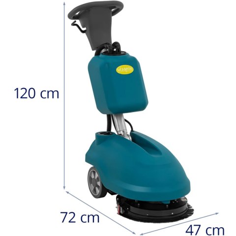 Szorowarka akumulatorowa do czyszczenia podłóg 35 cm 15 l 160 obr./min