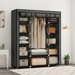 Szafa materiałowa tekstylna regał do garderoby 148 x 42 x 172,5 cm