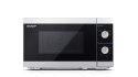 Kuchenka mikrofalowa SHARP YC-MS01E-S (800W; 20l; kolor srebrny)